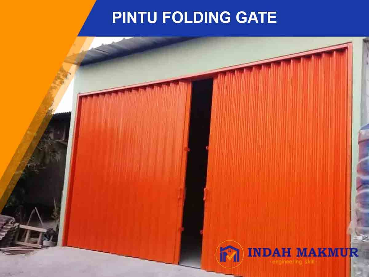 Pintu folding Gate Bengkel Las Indah Makmur Serang